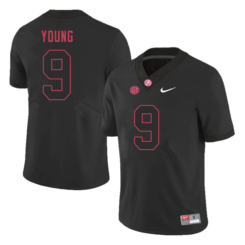 Alabama Crimson Tide Men's Bryce Young #9 Black NCAA Nike Authentic Stitched 2020 College Football Jersey EO16Y50PT
